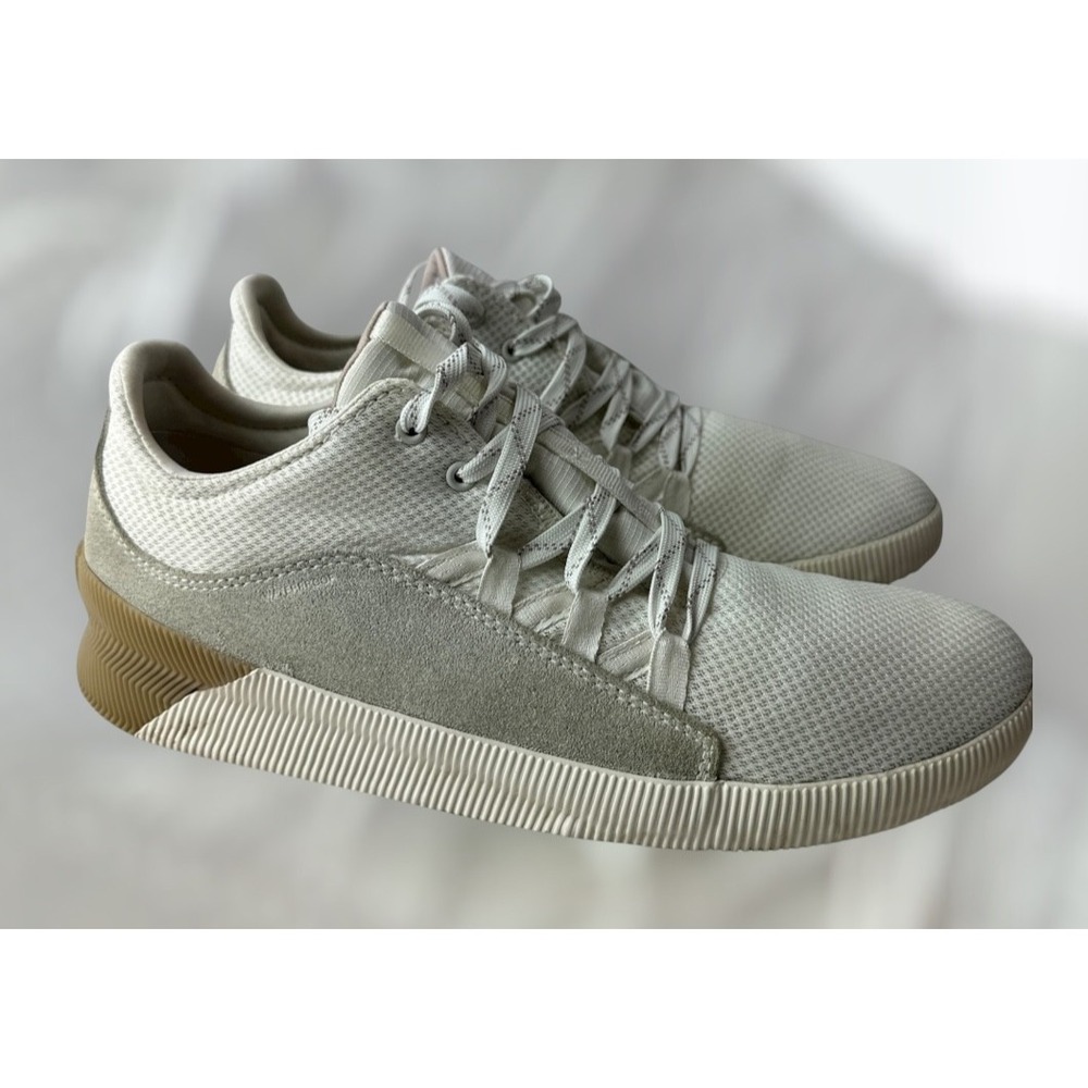 Sorel Women's Out 'N About Lace up Shoes Low Sneakers Ivory Off White Size 10 - Picture 15 of 15